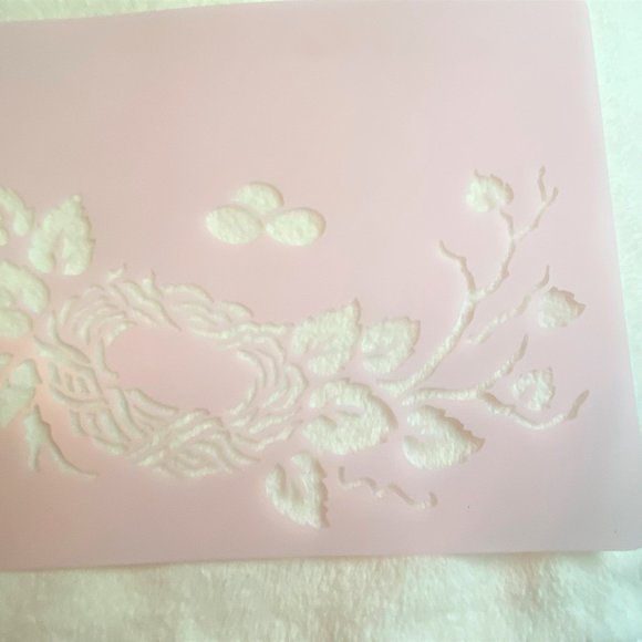 NWT Vintage Bird Nest on Branch Stencil Julie's White House Originals #J… - Picture 8 of 12